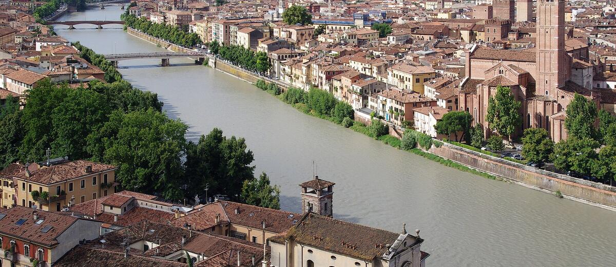 Verona vista do Adige